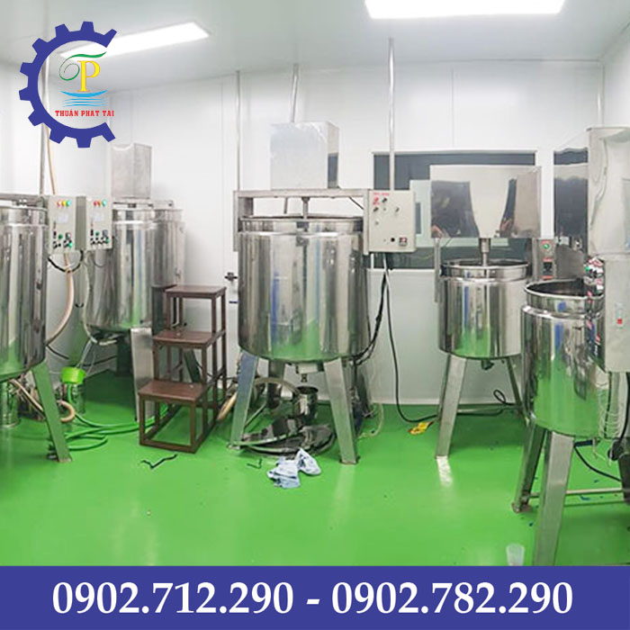 bồn khuấy gia nhiệt sản xuất mỹ phẩm