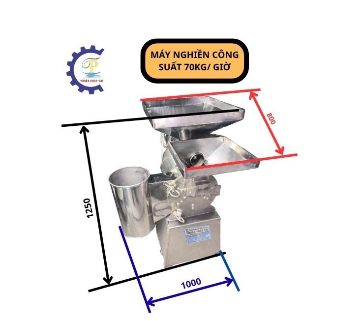 Máy nghiền siêu mịn công nghiệp công suất 70kg/h TPT63 2 Máy nghiền siêu mịn công nghiệp công suất 70kg/h TPT63 - Ảnh 2