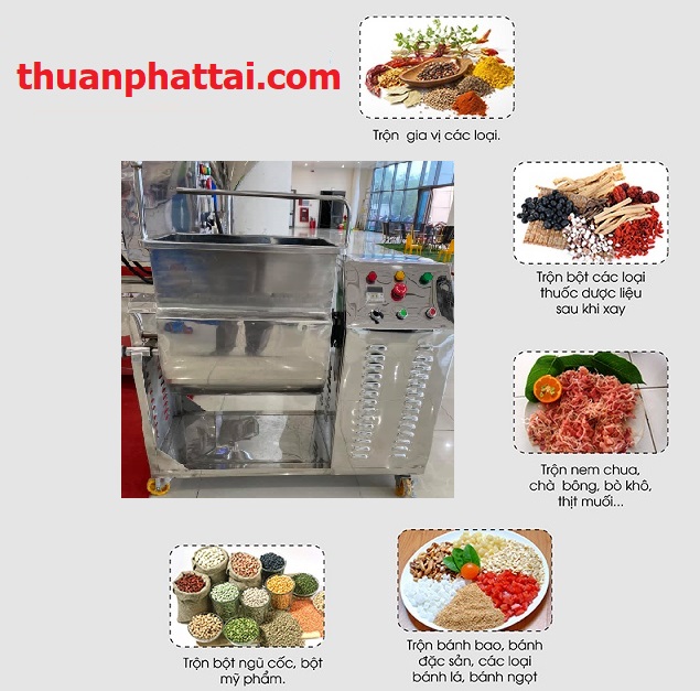 may tron thuc pham nam ngang 25kg 2