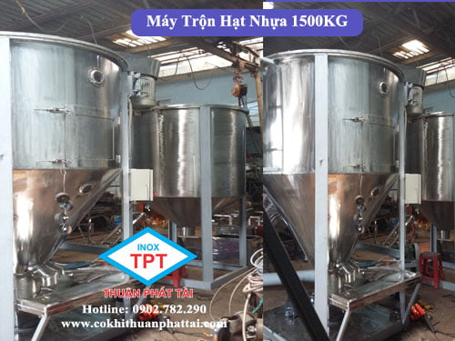 Hướng dẫn cách vận hành máy trộn hạt nhựa dạng trục vít 1 may trn ht nha1500kg 5