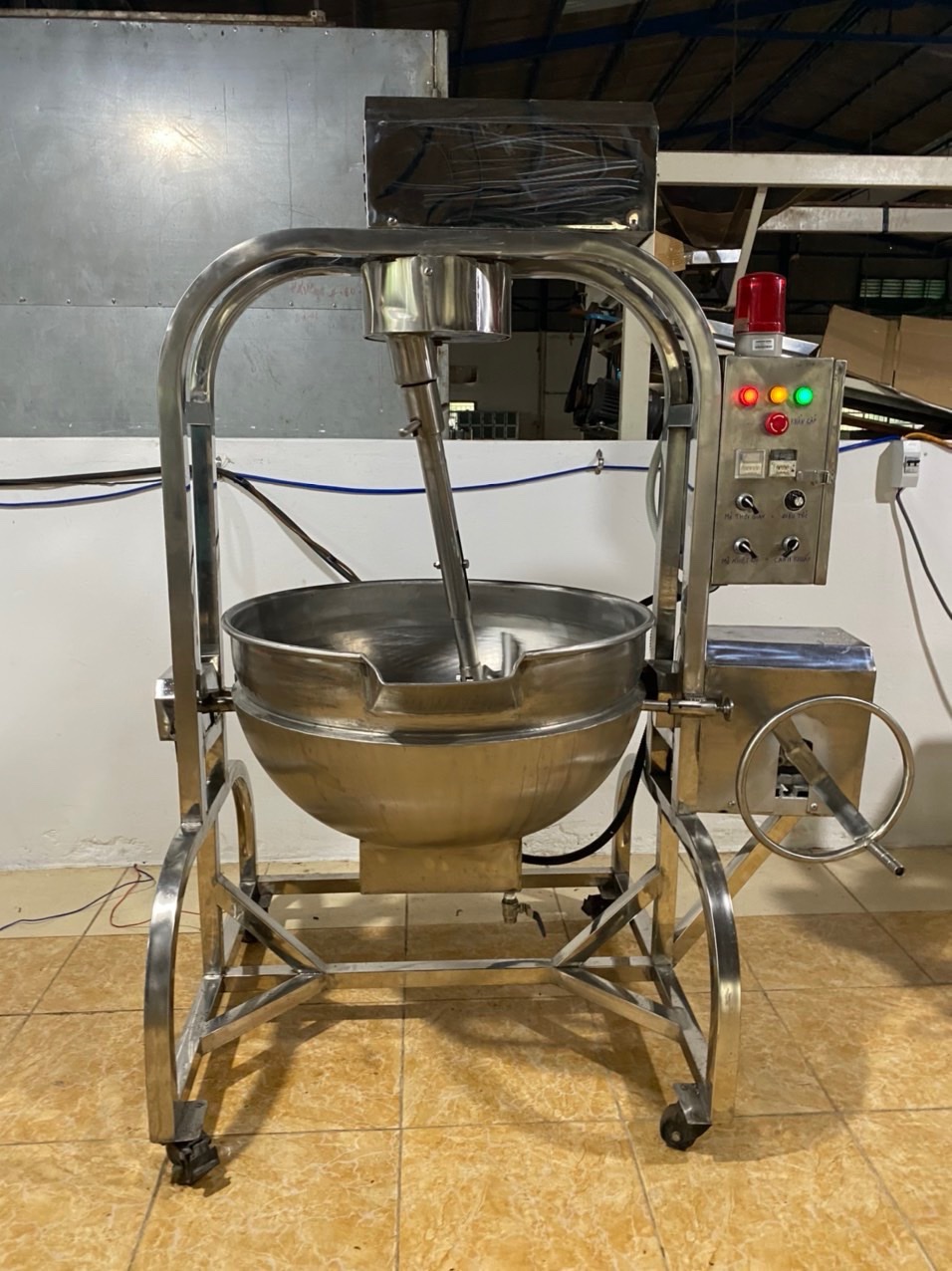 Chảo xào nhân công nghiệp công suất 40kg/mẻ TPT95 - Ảnh 4